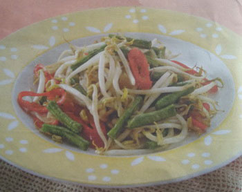 Tumis Taoge Kacang Panjang