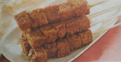 Sate Tempe Bumbu Pedas Manis